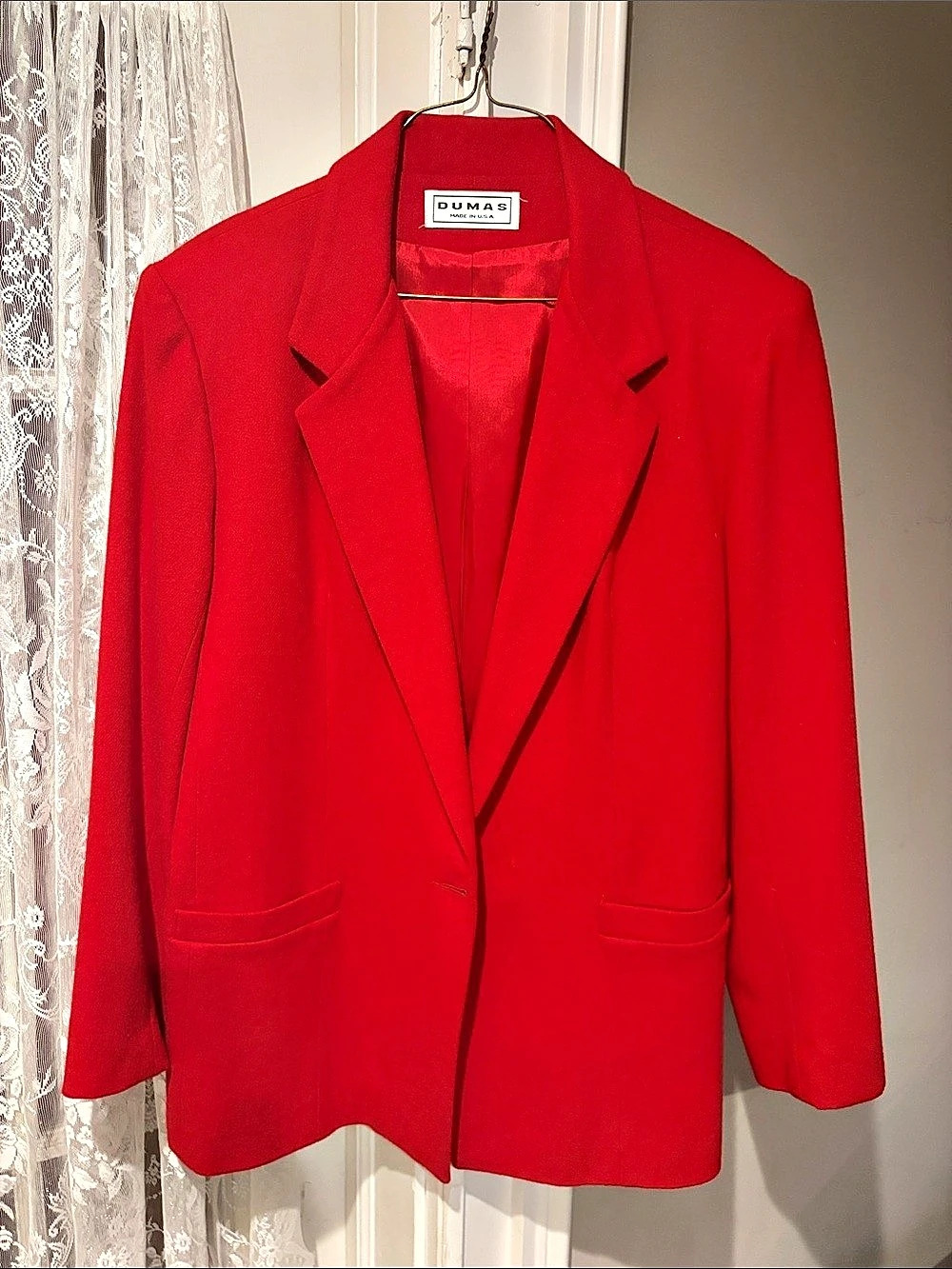 Dumas Red Tailored Blazer